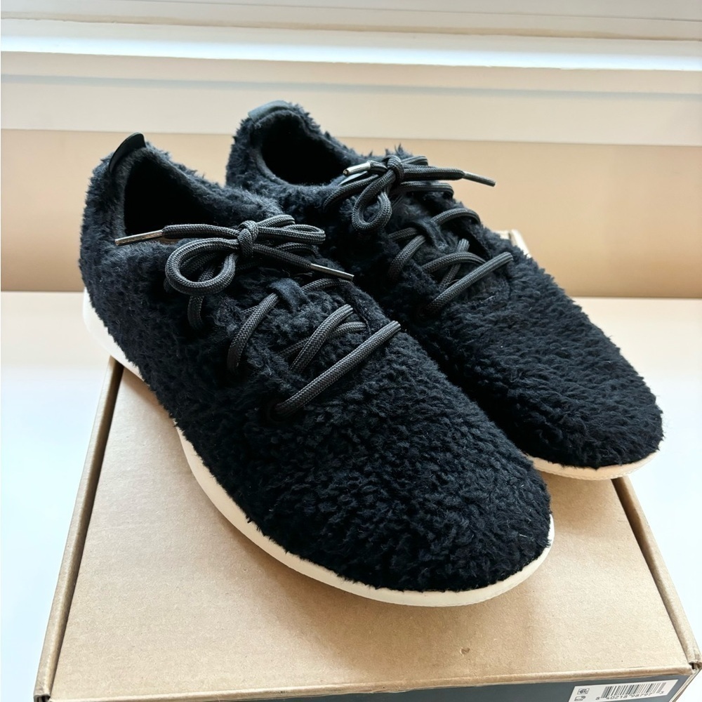 Allbirds Wool Runner Fluff Natural Black mens size 10 new